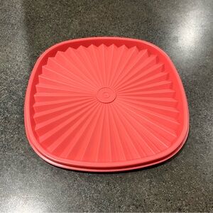 Tupperware Lid 837  Replacement Lid Seal 8” Sunburst  Coral  Fits  836 2512 Bowl
